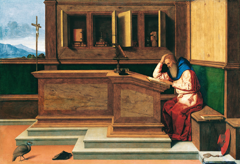 Saint Jerome in His Study de Vincenzo Catena