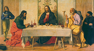Das Mahl in Emmaus. de Vincenzo di Biagio Catena
