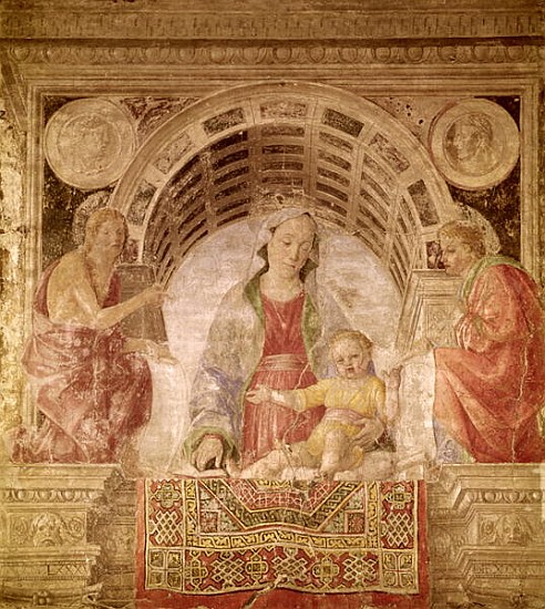 Virgin and Child with St. John the Baptist and St. John the Evangelist de Vincenzo Foppa