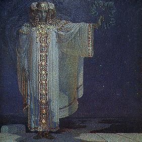 The prophet Libuse (queen) of Bohemia 700-738 de Vitezlav Karel Masek