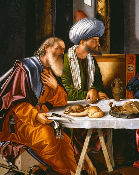 V.Carpaccio / Christ in Emmaus / Paint. de Vittore Carpaccio