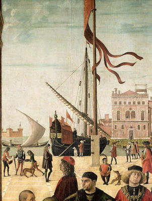 The Arrival of the English Ambassadors at the Court of Brittany, from the Legend of Saint Ursula (oi de Vittore Carpaccio