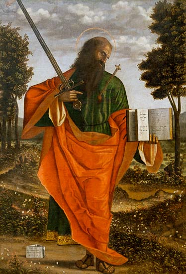 V.Carpaccio / Apostle Paul / 1520 de Vittore Carpaccio