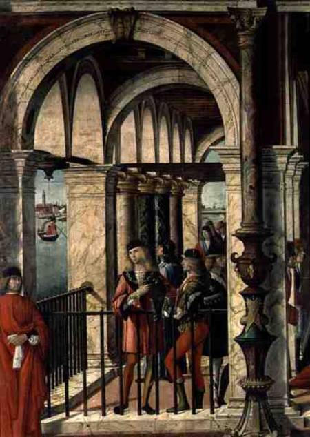 The Arrival of the English Ambassadors, detail, from the St. Ursula cycle de Vittore Carpaccio