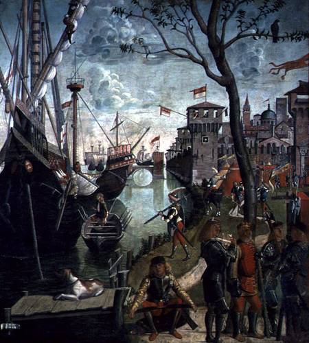 Arrival of St.Ursula during the Siege of Cologne, from the St. Ursula Cycle de Vittore Carpaccio