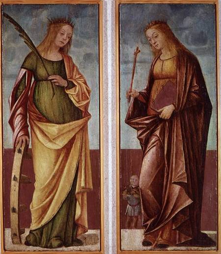 St. Catherine of Alexandria and St. Paraceve or Veneranda de Vittore Carpaccio