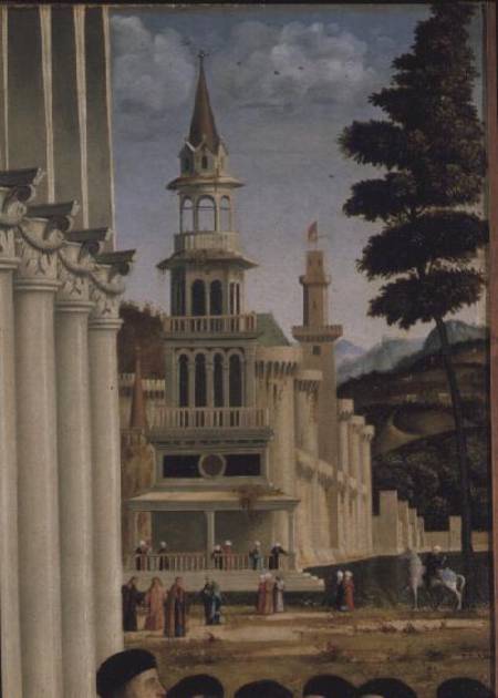 Debate of St. Stephen (detail of background) de Vittore Carpaccio