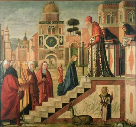 Presentation of Mary in the Temple, oil on canvas de Vittore Carpaccio