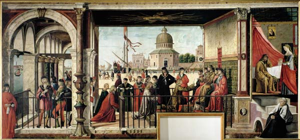 The Arrival of the English Ambassadors, from the St. Ursula Cycle de Vittore Carpaccio