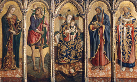 Madonna con el niño santo de Vittore Crivelli