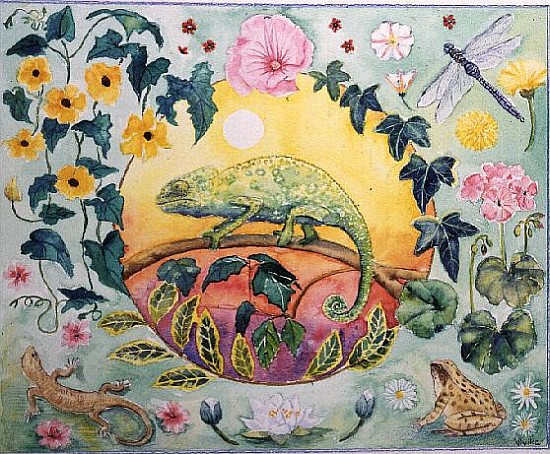Chameleon (month of June from a calendar)  de Vivika  Alexander