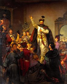 The Besiegelung of the alliance of Tyszowce by Ste de Walery J.K. Eljasz-Radzikowski