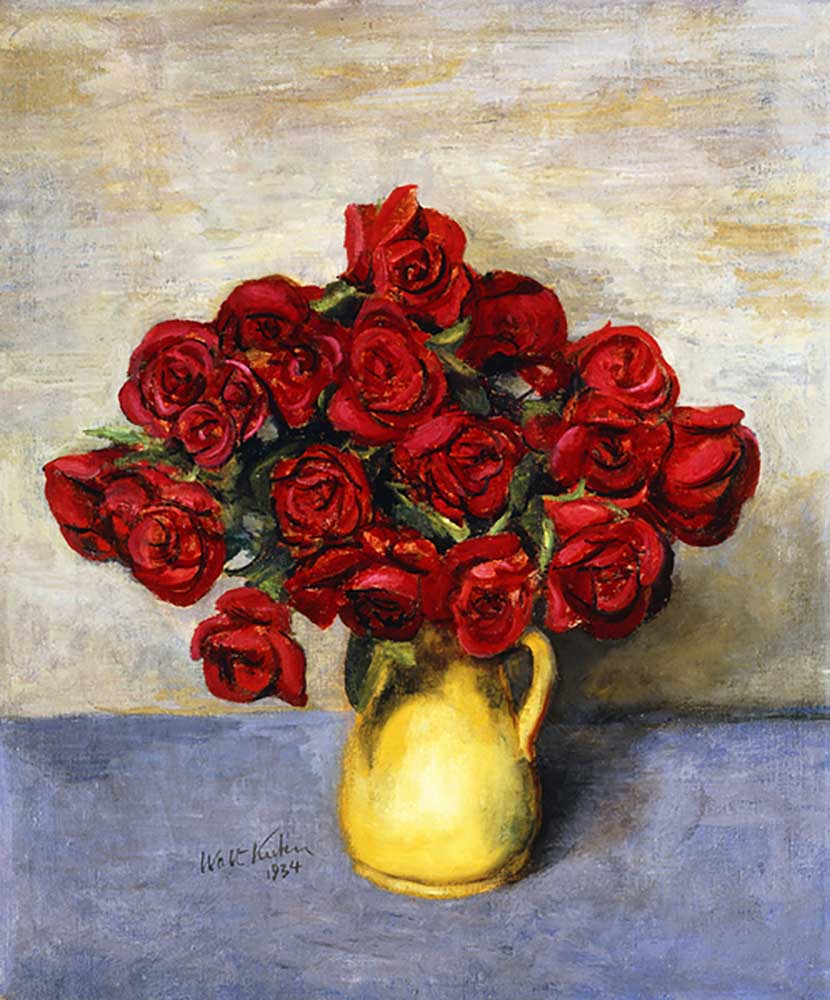 Red Roses in a Yellow Pitcher, 1934 de Walt Kuhn