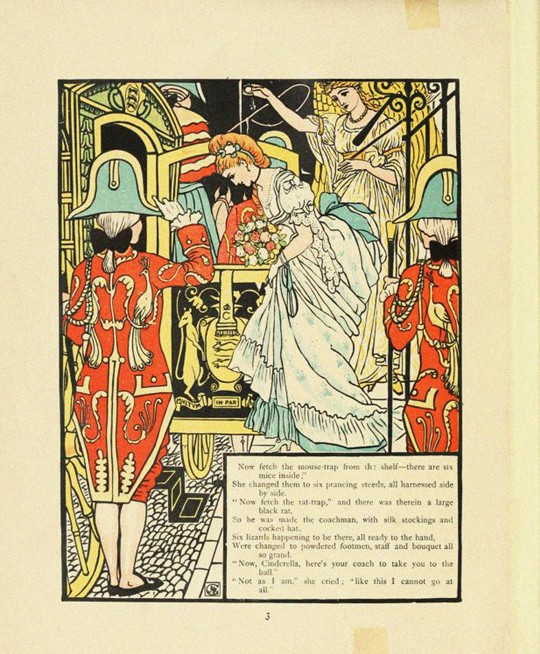 Illustration for Fairy Tale Cinderella de Walter Crane