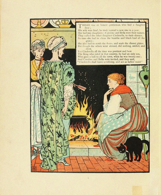 Illustration for Fairy Tale Cinderella de Walter Crane