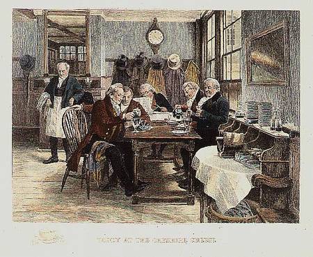 Toddy at the Cheshire Cheese de Walter Dendy Sadler