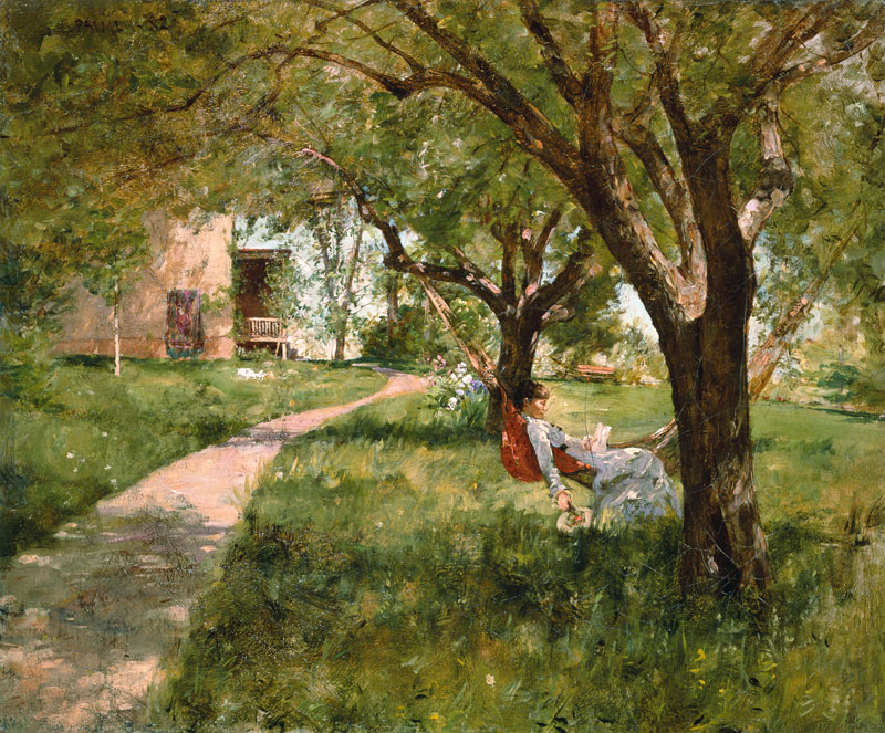 In the afternoon in the hammock de Walter Launt Palmer