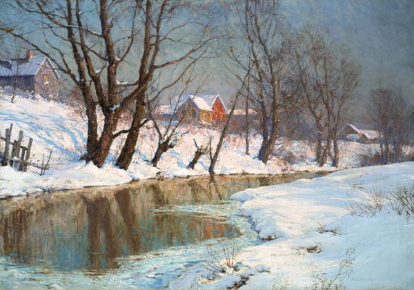 Winter morning at the brook. de Walter Launt Palmer