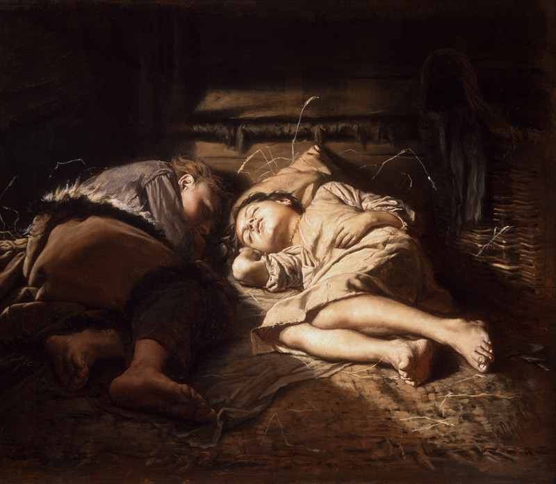 Sleeping children de Wassili Perow