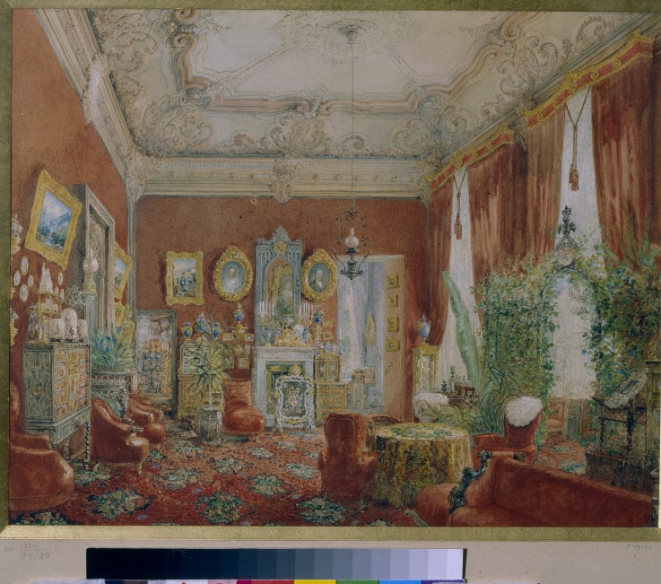 The Family Living Room in the Yusupov Palace in St. Petersburg de Wassili Sadownikow