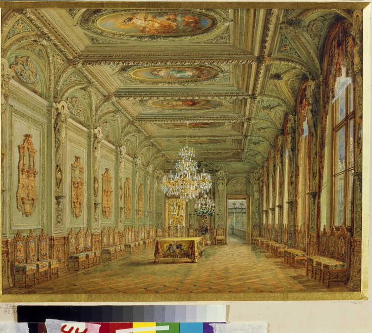 The Main dining room (Gallery of Henry II) in the Yusupov Palace in St. Petersburg de Wassili Sadownikow
