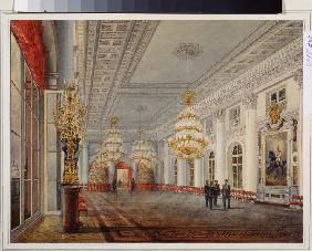 The Great Hall (Nicholas Hall) of the Winter palace in St. Petersburg