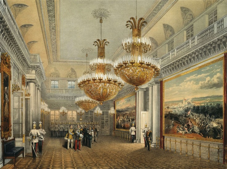 The Field Marshals' Hall of the Winter Palace in Saint Petersburg de Wassili Sadownikow
