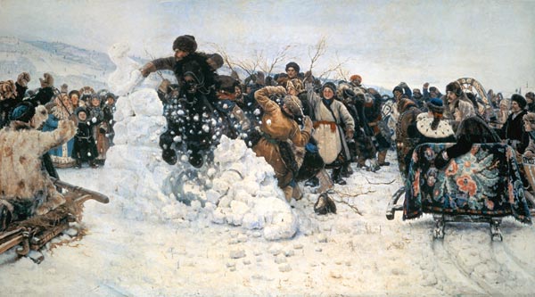 Einnahme der Schneestadt de Wassilij Iwanowitsch Surikow