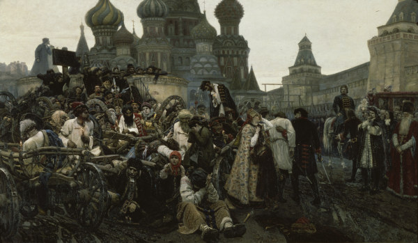 Peter the Great / Streltsy Execution de Wassilij Iwanowitsch Surikow