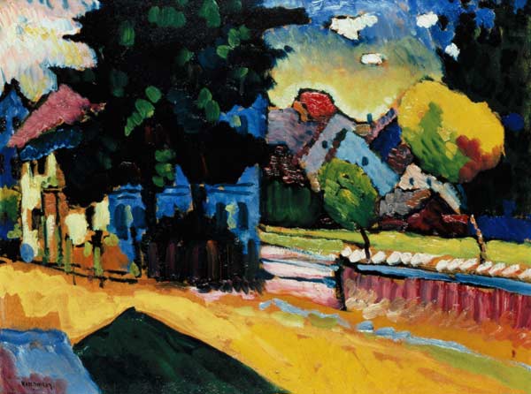 Murnau - Landscape with/1908 de Wassily Kandinsky