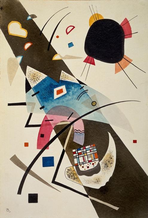 Two Black Spots 1923 de Wassily Kandinsky