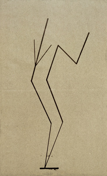 Dibujo analítico a partir de fotos de baile..... de Wassily Kandinsky