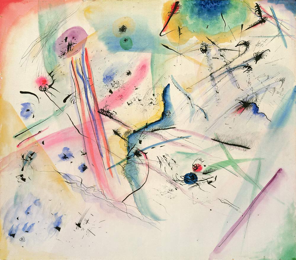 Composition With Red de Wassily Kandinsky