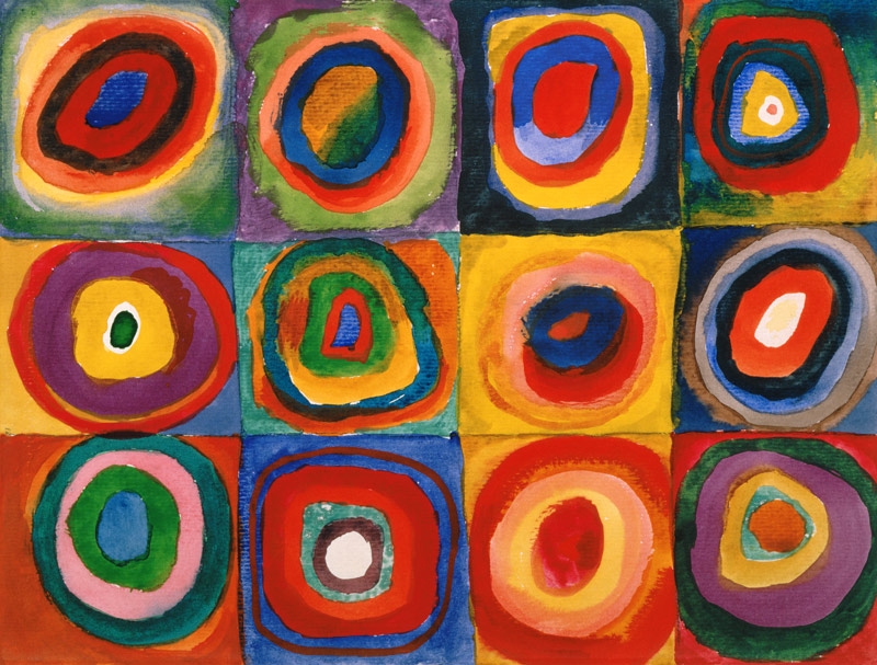 Cuadrados y círculos concéntricos de Wassily Kandinsky