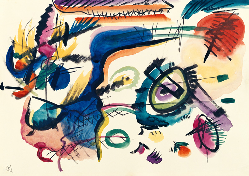 Outline to composition of VII (also: To compositio de Wassily Kandinsky