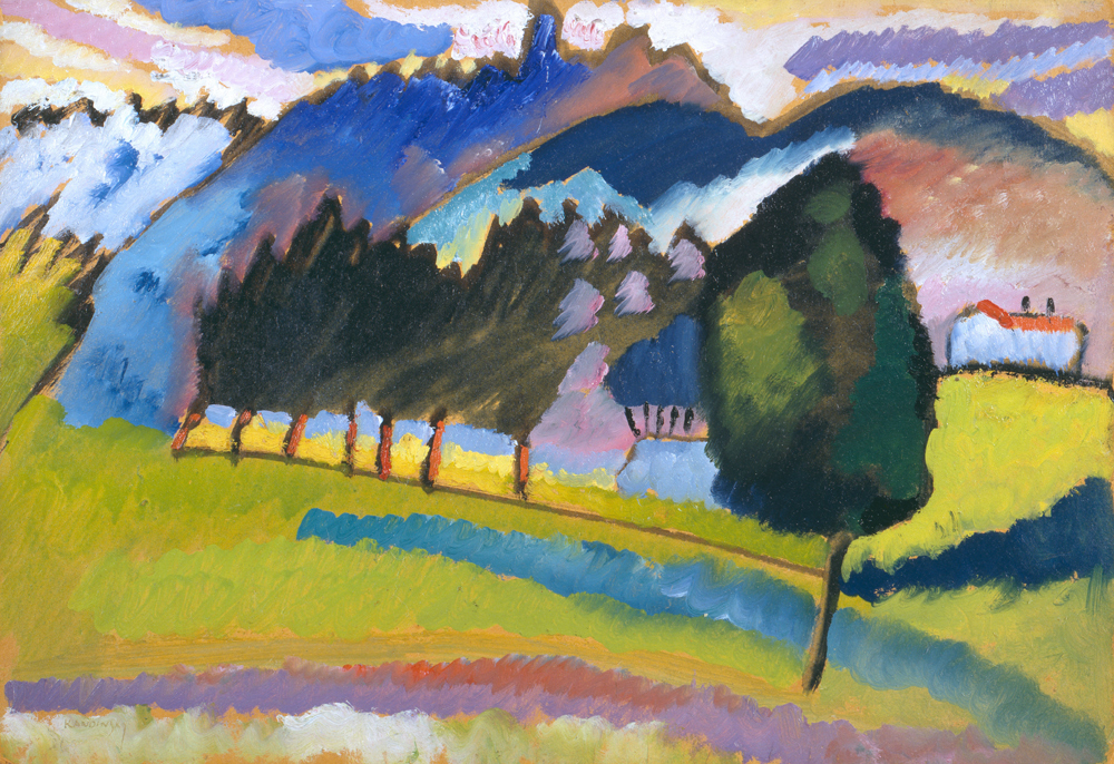 Landscape with Rolling Hills de Wassily Kandinsky