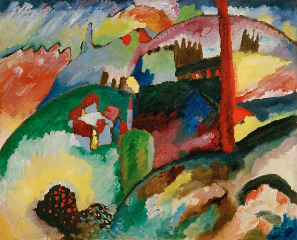 Landscape with Chimneys de Wassily Kandinsky