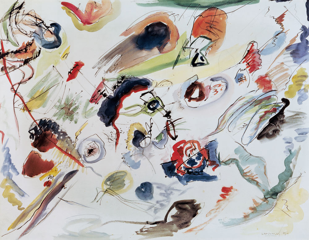 Sin título (Primera acuarela abstracta) de Wassily Kandinsky