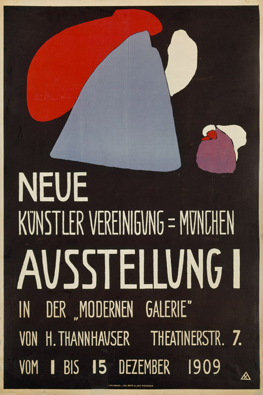 Poster a new artist union Munich de Wassily Kandinsky