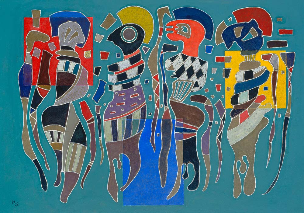 Four figures de Wassily Kandinsky