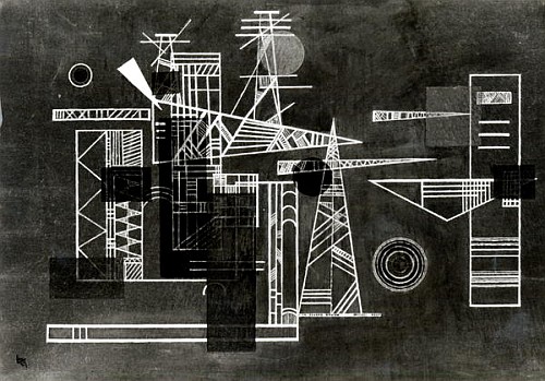 Construction with points de Wassily Kandinsky