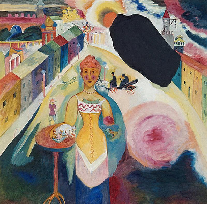 Lady in Moscow (Moskovitin) de Wassily Kandinsky