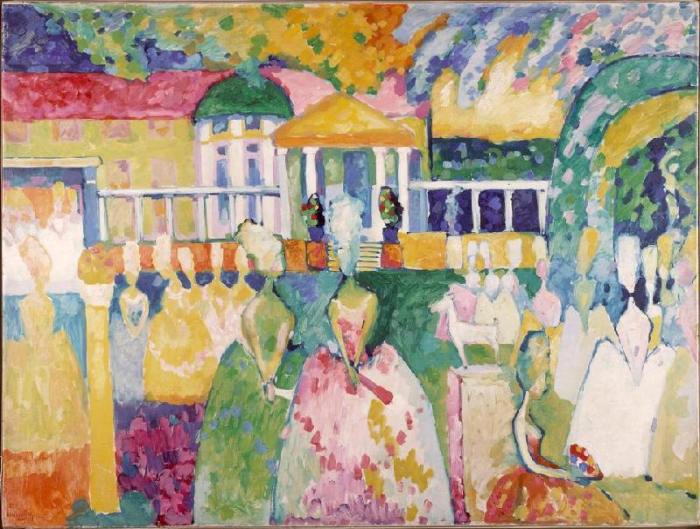 Ladies in Crinolines de Wassily Kandinsky