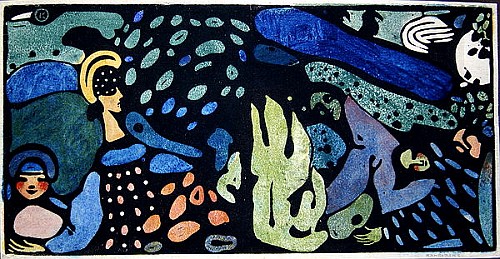 Dreaming Children  de Wassily Kandinsky