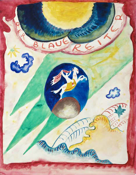 Outline to the almanac the blue rider de Wassily Kandinsky