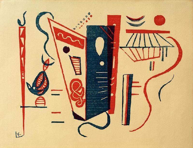 Woodcut for XX siècle de Wassily Kandinsky