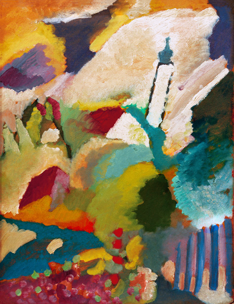 Murnau with church I de Wassily Kandinsky