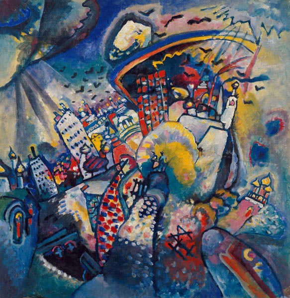 The red place in Moscow (Moscow I.) de Wassily Kandinsky