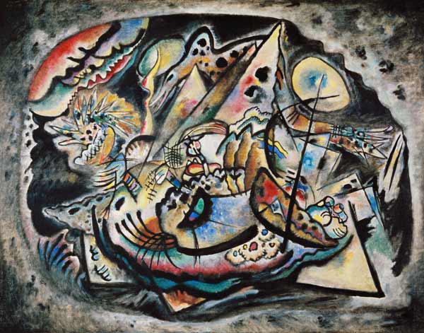 Komposition Graues Oval de Wassily Kandinsky