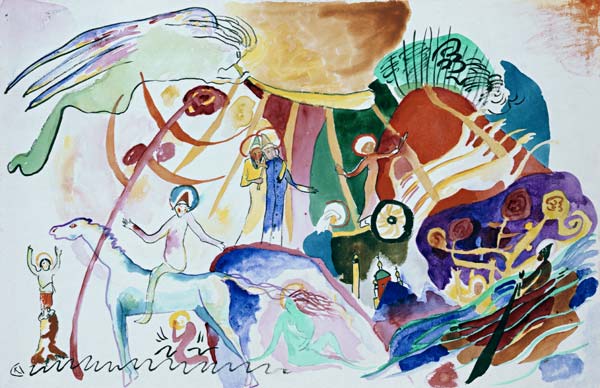Composition with saints de Wassily Kandinsky